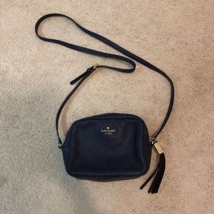 Navy Blue Kate Spade Leather Cross Body